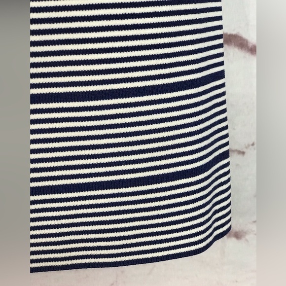 ROMEO + JULIET COUTURE Knit Navy & White Horizontal Stripes Pencil Skirt Size M - Picture 5 of 15